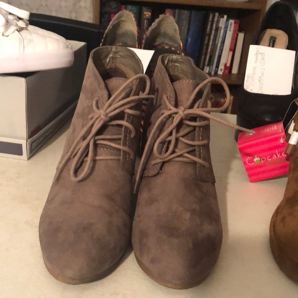 Arizona Jean company wedge boots.